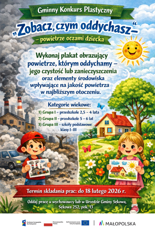 GMINNY KONKURS PLASTYCZNY: ZOBACZ CZYM ODDYCHASZ - powietrze oczami dziecka!