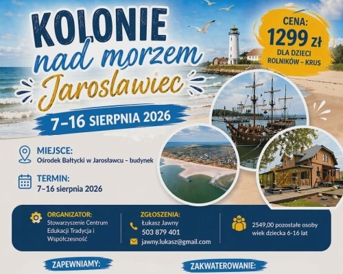 Oferta kolonii w Jarosławcu