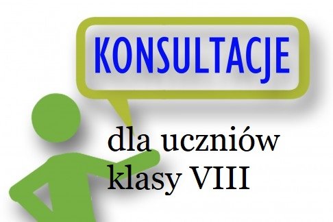 Konsultacje dla uczniów klasy VIII