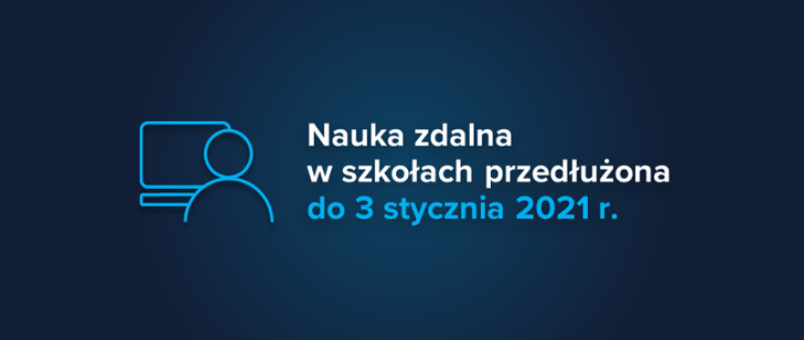 Nauka zdalna do 3 stycznia, ferie zimowe od 4 stycznia